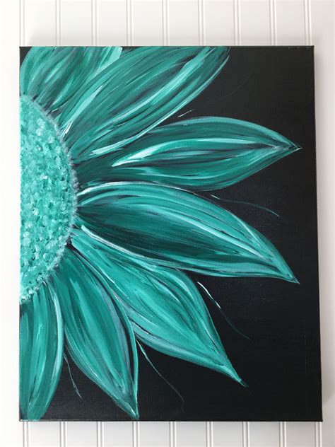 black canvas painting easy